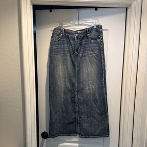 Chicos Blue Denim Skirt